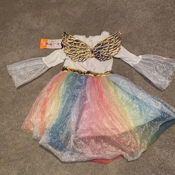 Kids Rainbow Unicorn or Angel Costume Halloween Size M NWT *Read Descrip… - Picture 3 of 9